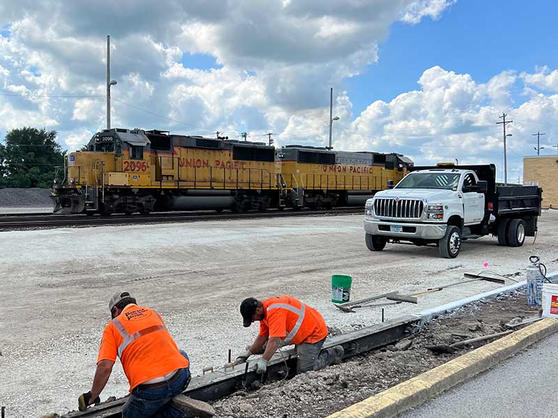 Union Pacific Railroad construction